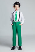 Load image into Gallery viewer, Green Kid Boys Classic 5 Piece Boys Suits
