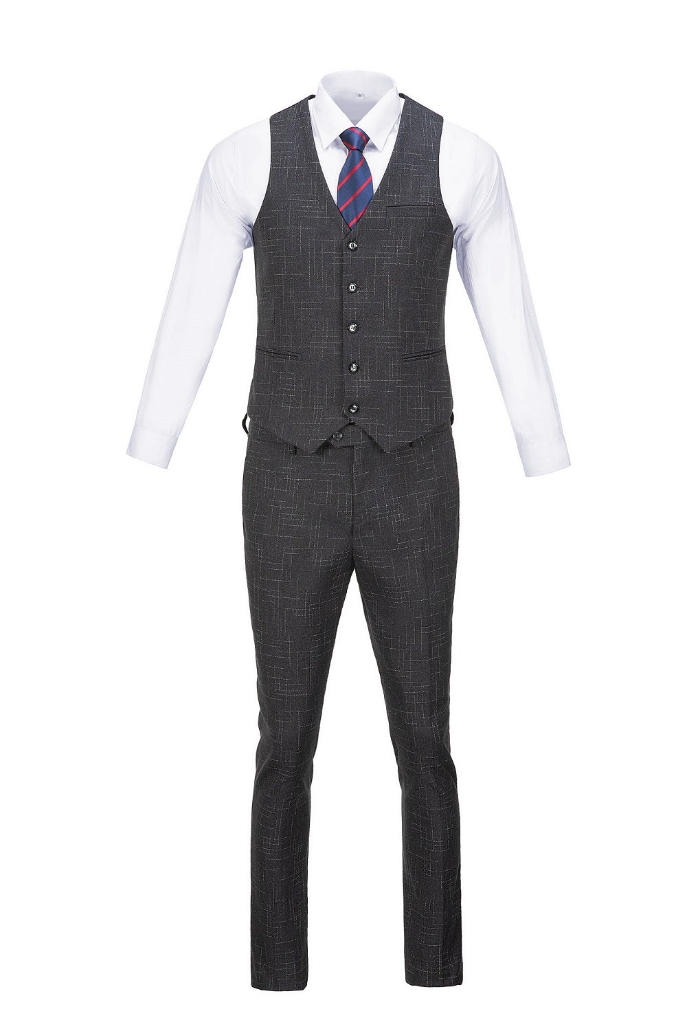 Plaid Men's 3 Piece Slim Fit Suits (MORE COLORS+)