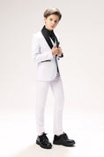 Charger l'image dans la visionneuse de la galerie, White Toddler Kids Formal Suits Set 5 Pieces
