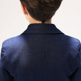 Load image into Gallery viewer, Navy Woolen Elegant 5 Piece Boys Suits
