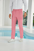 Seersucker Striped Men's Summer Pants