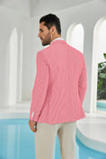 Cargar la imagen en la vista de la galería, Seersucker Striped Men's Summer Blazer
