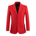 Charger l'image dans la visionneuse de la galerie, Red Boys Formal Blazer, Elegant School Jacket
