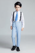 Cargar la imagen en la vista de la galería, Light Blue Kid Boys Classic 5 Piece Boys Suits
