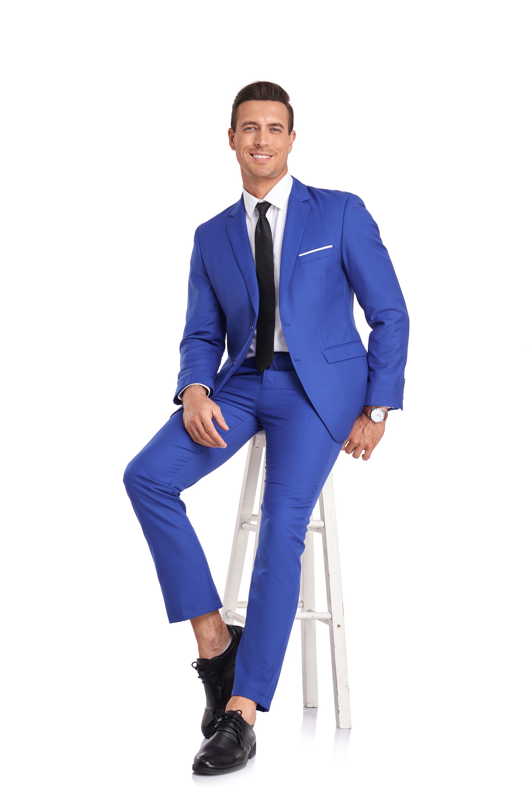 Two Button 2 Pieces Men's Suits Jacket+Pants（MORE COLORS+)