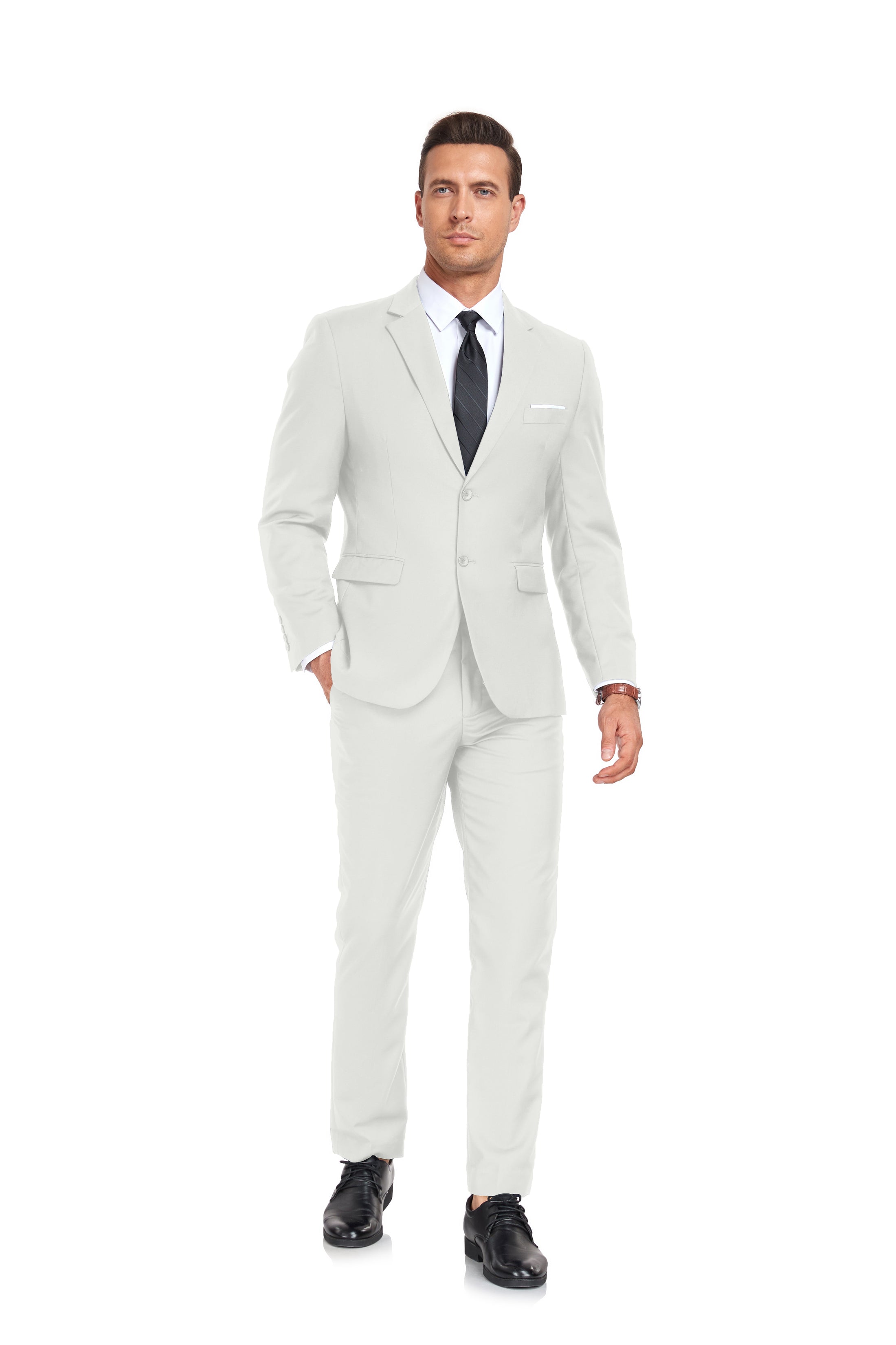 Two Button 2 Pieces Men's Suits Jacket+Pants（MORE COLORS+)