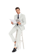 Load image into Gallery viewer, Two Button 2 Pieces Men's Suits Jacket+Pants（MORE COLORS+)
