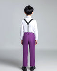 Cargar la imagen en la vista de la galería, Purple Kid Boys Classic 5 Piece Boys Suits
