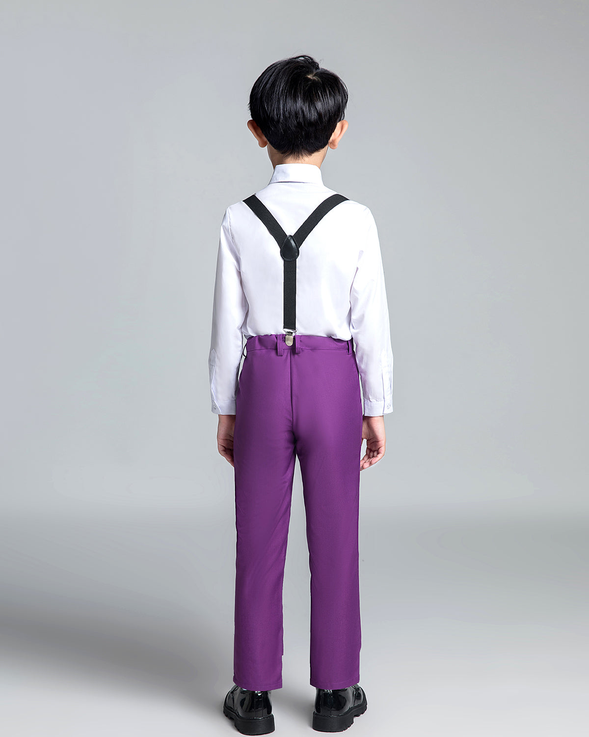 Purple Kid Boys Classic 5 Piece Boys Suits