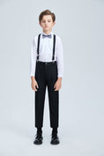 Charger l'image dans la visionneuse de la galerie, Black Formal Tuxedo 5 Piece Boys Suits
