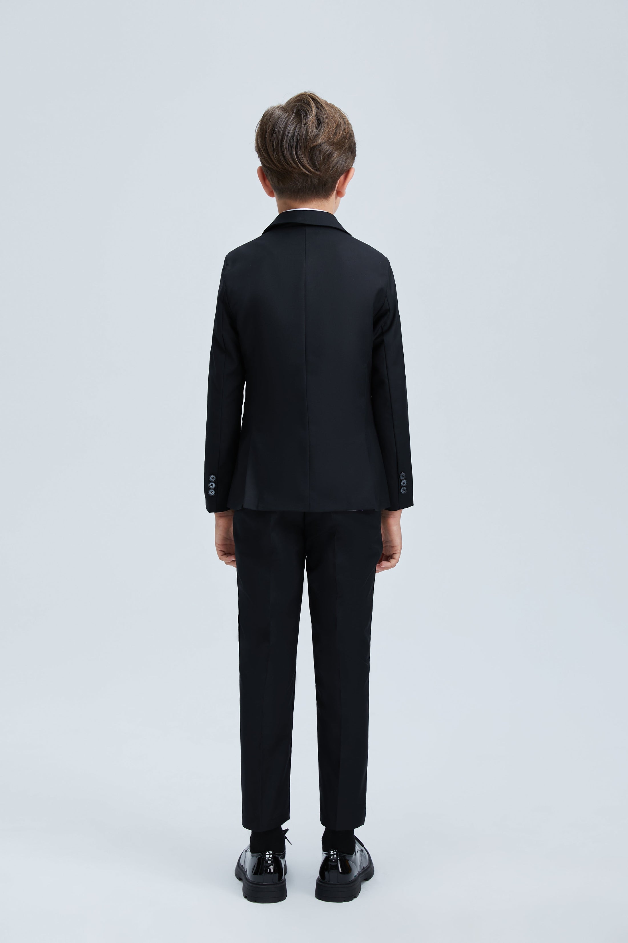 Black Formal Tuxedo 5 Piece Boys Suits