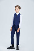 Cargar la imagen en la vista de la galería, Navy Kid Formal Classic 5 Piece Boys Suits
