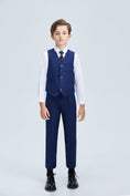 Cargar la imagen en la vista de la galería, Navy Kid Formal Classic 5 Piece Boys Suits
