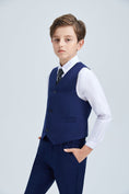 Cargar la imagen en la vista de la galería, Navy Kid Formal Classic 5 Piece Boys Suits
