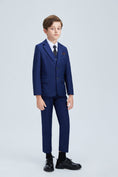 Cargar la imagen en la vista de la galería, Navy Kid Formal Classic 5 Piece Boys Suits
