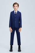 Cargar la imagen en la vista de la galería, Navy Kid Formal Classic 5 Piece Boys Suits
