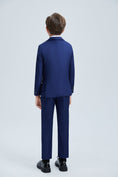 Load image into Gallery viewer, Navy Kid Formal Classic 5 Piece Boys Suits
