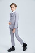 Charger l'image dans la visionneuse de la galerie, Light Grey Formal Classic Suits Set 5 Piece Boys Suits
