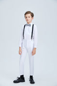 Cargar la imagen en la vista de la galería, White Tuxedo 5 Piece Boys Suits
