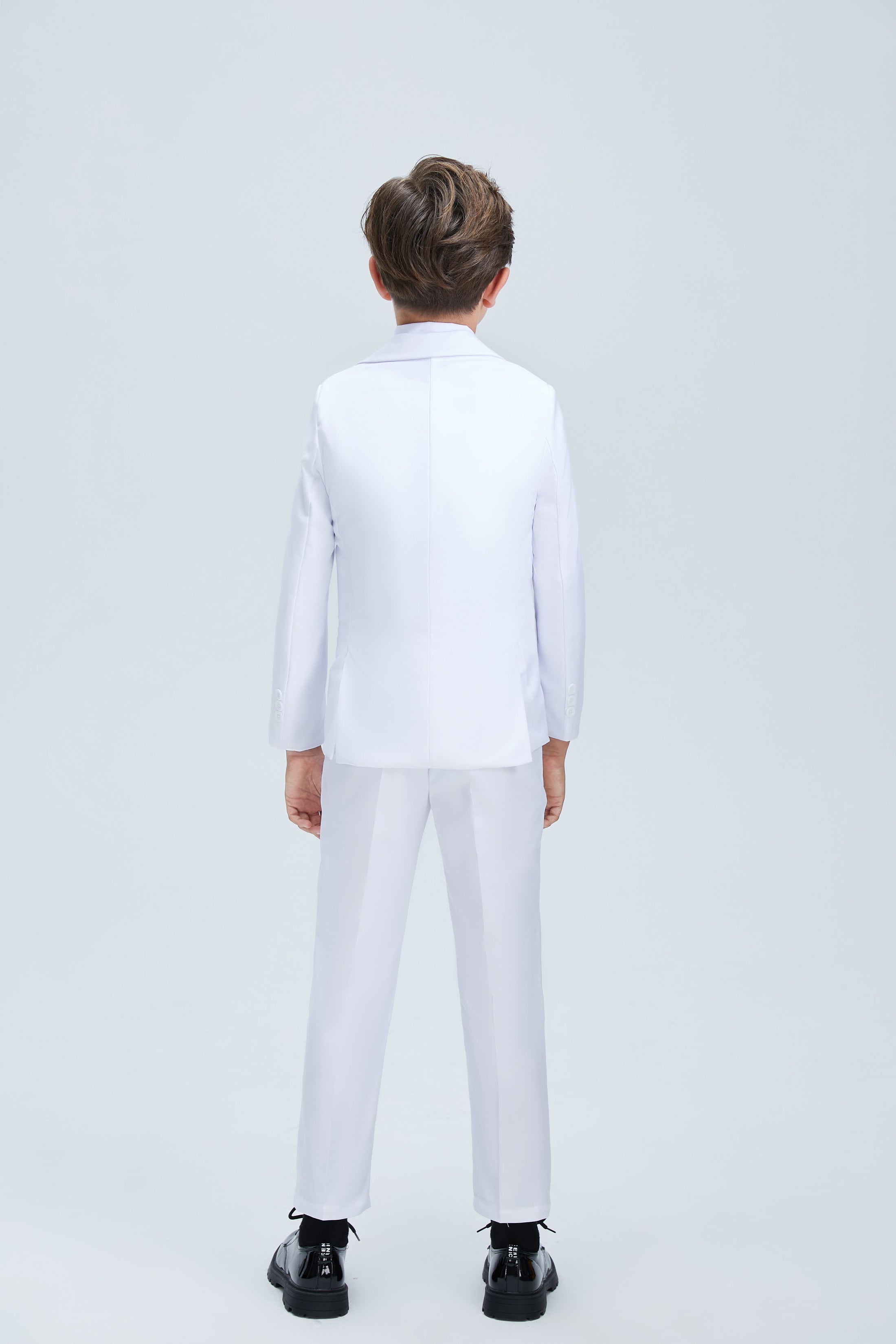 White Tuxedo 5 Piece Boys Suits