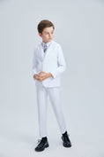 Load image into Gallery viewer, White Tuxedo 5 Piece Boys Suits
