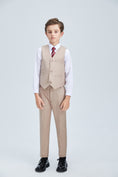 Bild in Galerie-Betrachter laden, Champagne Classic 4 Piece Boys Suits With Vest+Pants+Shirt+Tie
