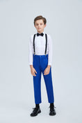 Cargar la imagen en la vista de la galería, Royal Blue Formal Classic 5 Piece Kids Boys Suits
