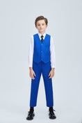 Charger l'image dans la visionneuse de la galerie, Royal Blue Formal Classic 5 Piece Kids Boys Suits
