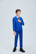 Cargar la imagen en la vista de la galería, Royal Blue Formal Classic 5 Piece Kids Boys Suits
