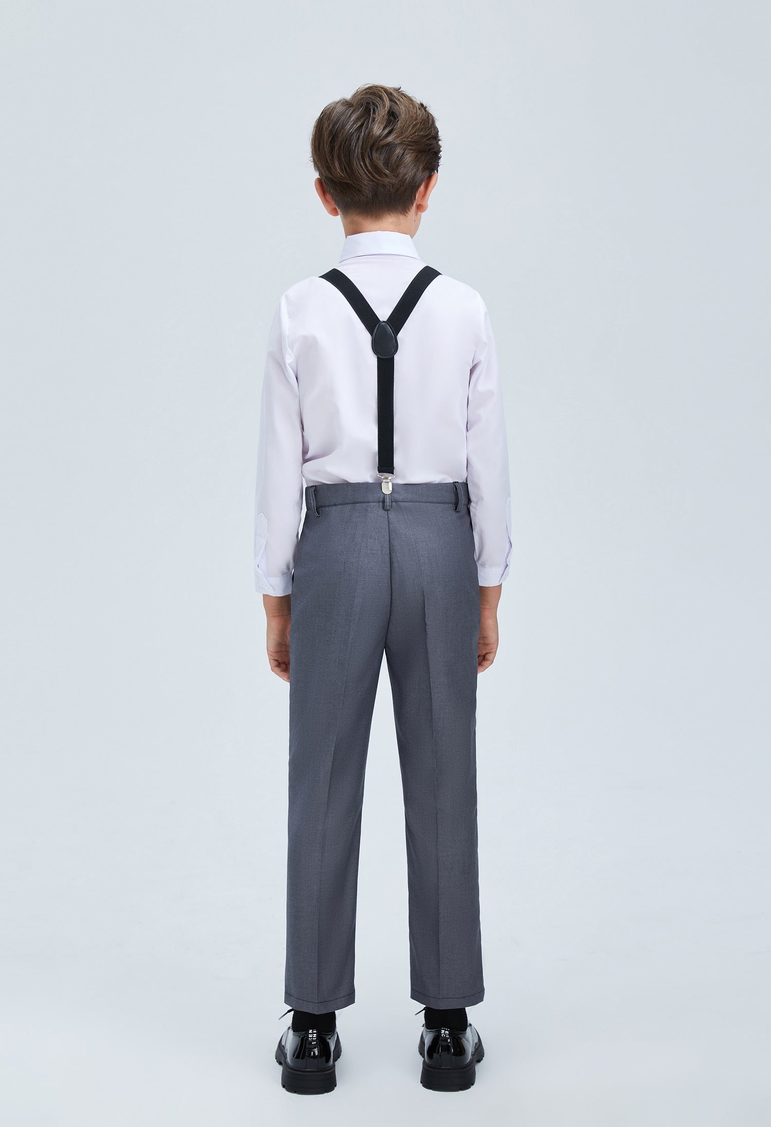 Grey Formal Classic 5 Piece Boys Suits