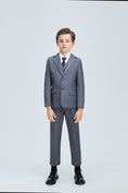 Charger l'image dans la visionneuse de la galerie, Grey Formal Classic 5 Piece Boys Suits
