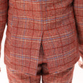 Load image into Gallery viewer, Red Plaid Elegant 5 Piece Boys Suits
