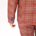 Load image into Gallery viewer, Red Plaid Elegant 5 Piece Boys Suits
