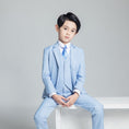 Charger l'image dans la visionneuse de la galerie, Light Blue Kid Boys Classic 5 Piece Boys Suits
