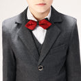 Load image into Gallery viewer, Grey Woolen Elegant 5 Piece Boys Suits
