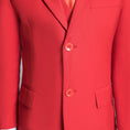 Load image into Gallery viewer, Red Classic Suits Set 5 Piece Boys Suits
