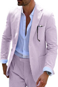 Load image into Gallery viewer, Seersucker Striped Men's Summer Blazer
