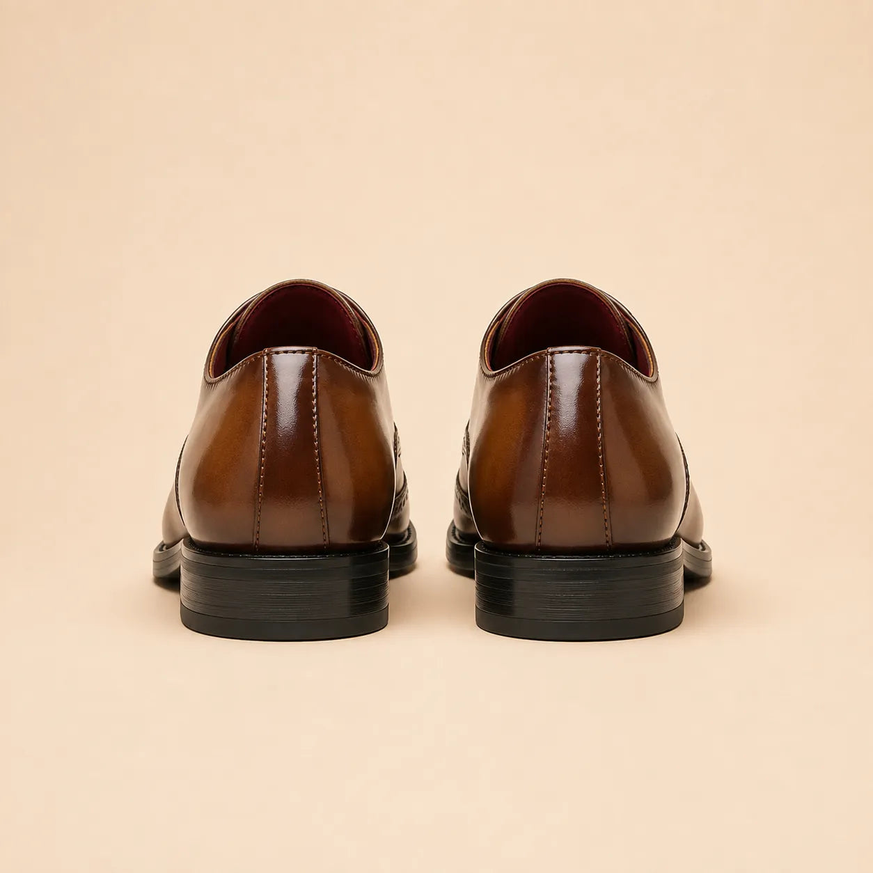 Men's Classic Wingtip Leather Oxford Shoes