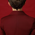 Cargar la imagen en la vista de la galería, Burgundy Formal School 5 Piece Boys Suits
