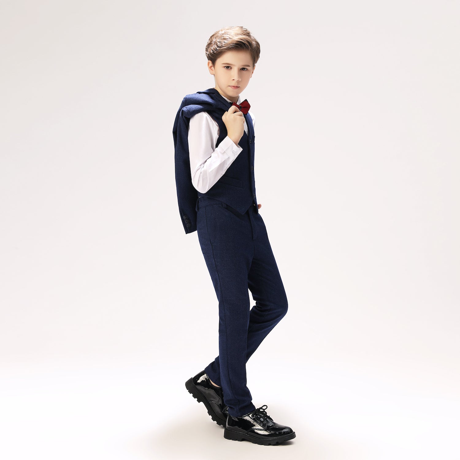 Navy Kid Formal Classic 5 Piece Boys Suits