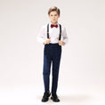 Bild in Galerie-Betrachter laden, Blue Plaid Elegant 5 Piece Boys Suits
