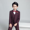 Charger l'image dans la visionneuse de la galerie, Purple Red Fashion 5 Piece Boys Suits
