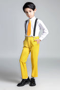 Charger l'image dans la visionneuse de la galerie, Yellow Popular Suits 5 Piece Boys Suits
