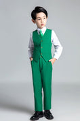 Load image into Gallery viewer, Green Kid Boys Classic 5 Piece Boys Suits
