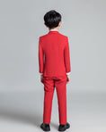 Load image into Gallery viewer, Red Classic Suits Set 5 Piece Boys Suits
