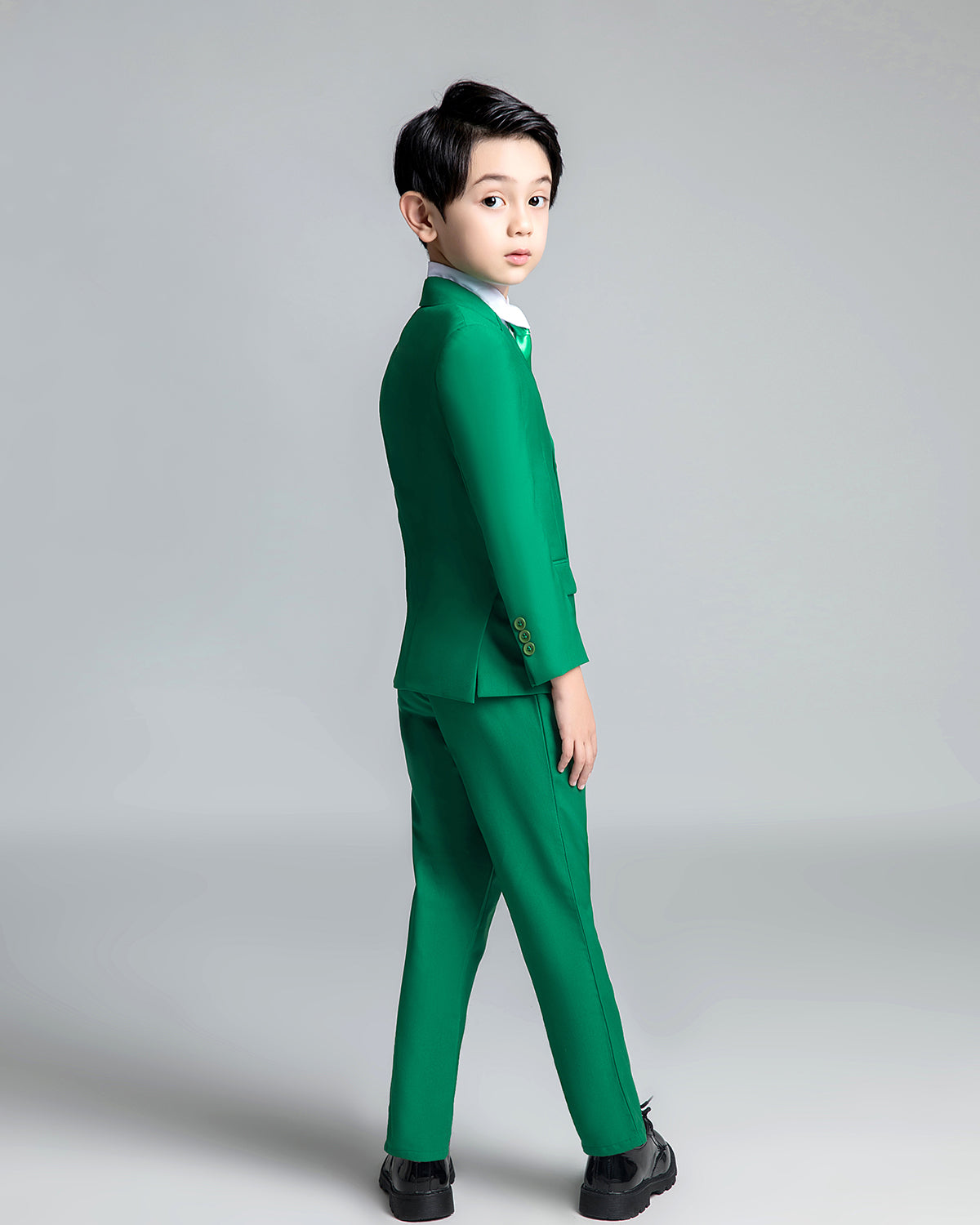 Green Kid Boys Classic 5 Piece Boys Suits