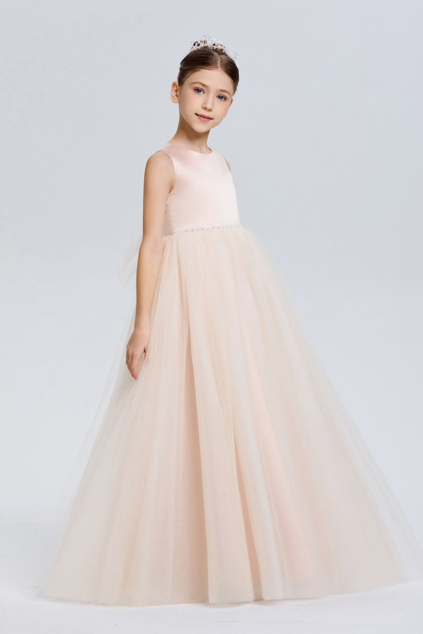 Romantic Princess A-Line Tulle Flower Girl Dress