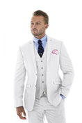 Bild in Galerie-Betrachter laden, Retro Linen Beach Wedding Summer 3 Pieces Men Suits
