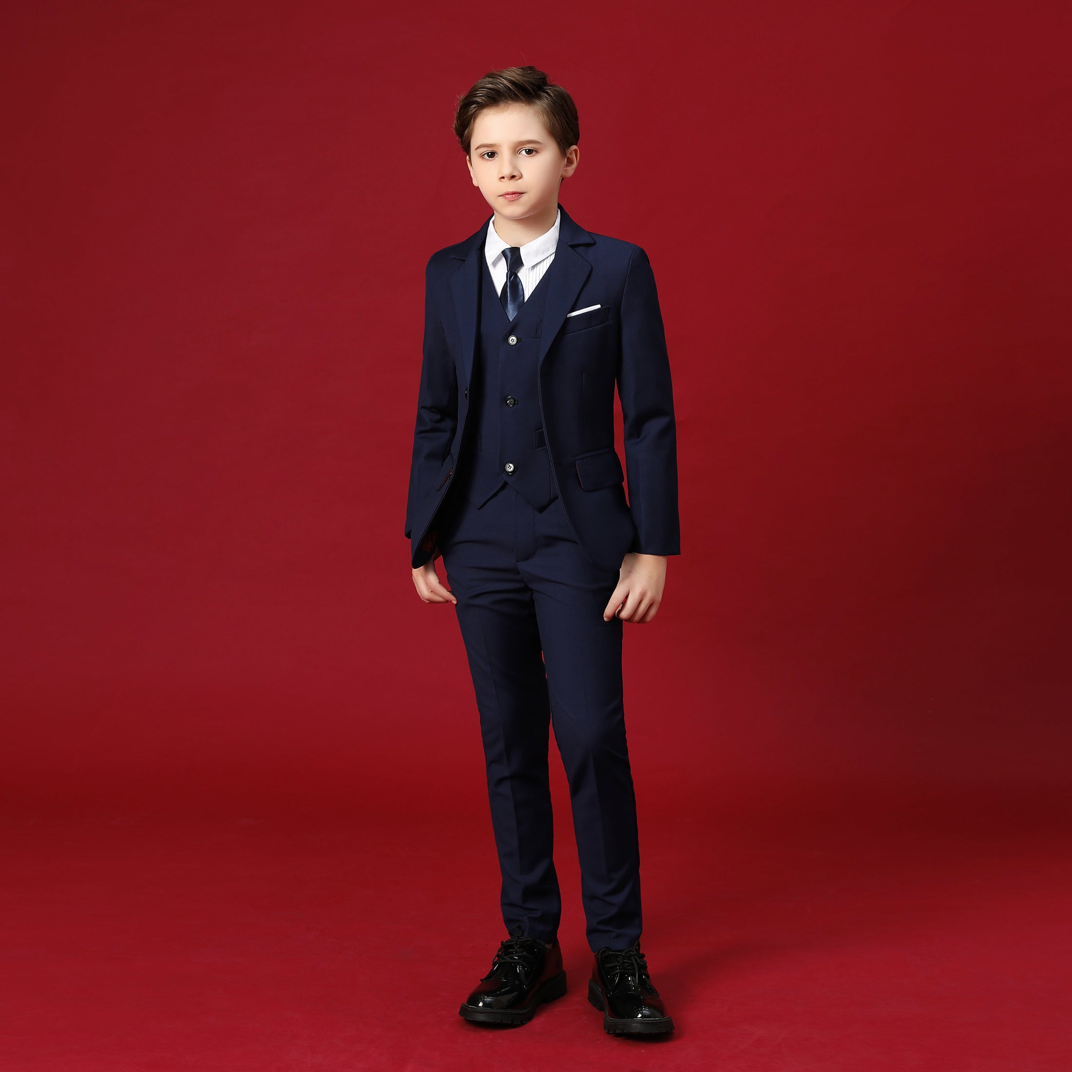 Formal 5 Piece Boys Suits（MORE COLORS+)