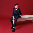 Cargar la imagen en la vista de la galería, Navy Kid Formal Classic 5 Piece Boys Suits
